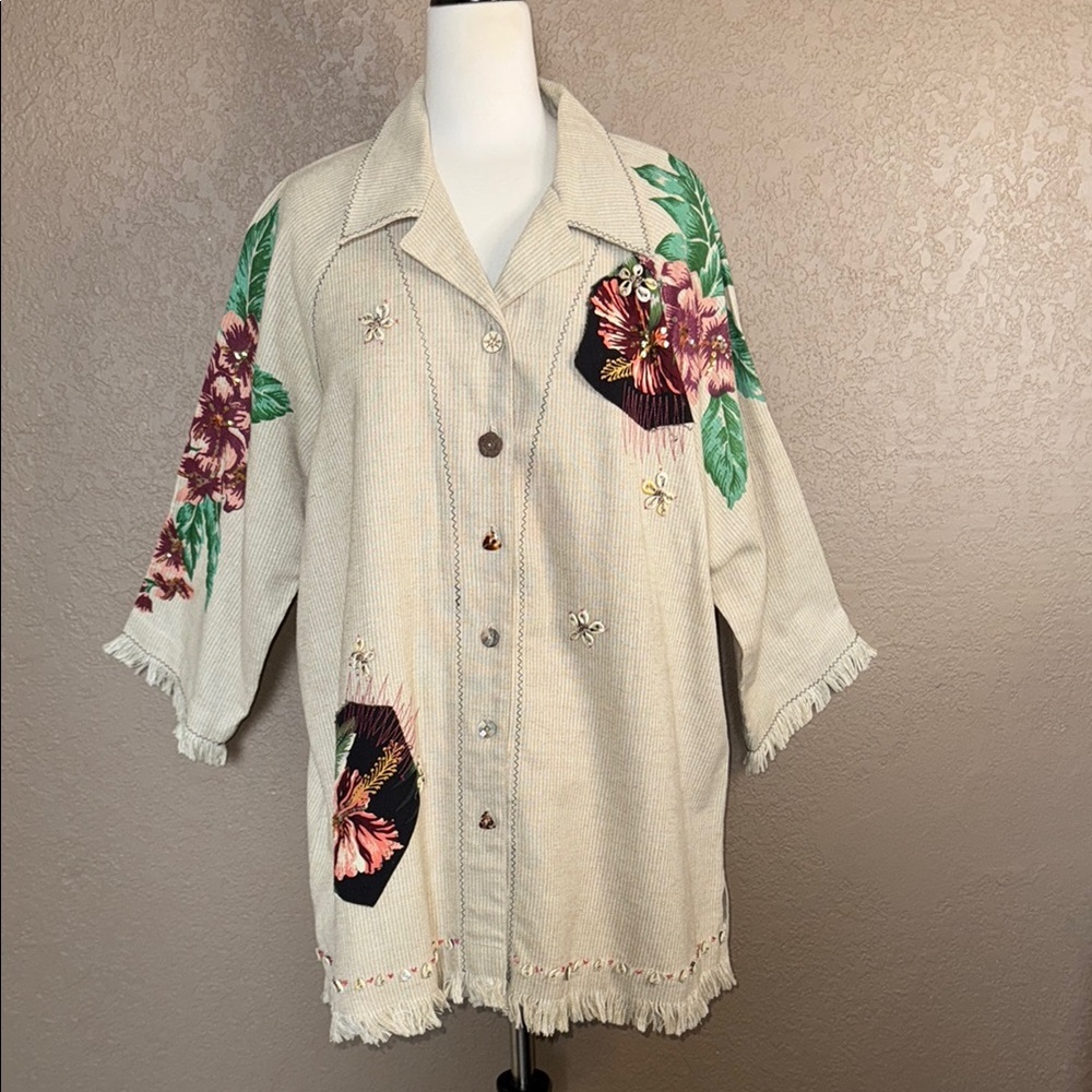 Gorgeous vintage Faith by Celia Forrester Jacket/Blouse